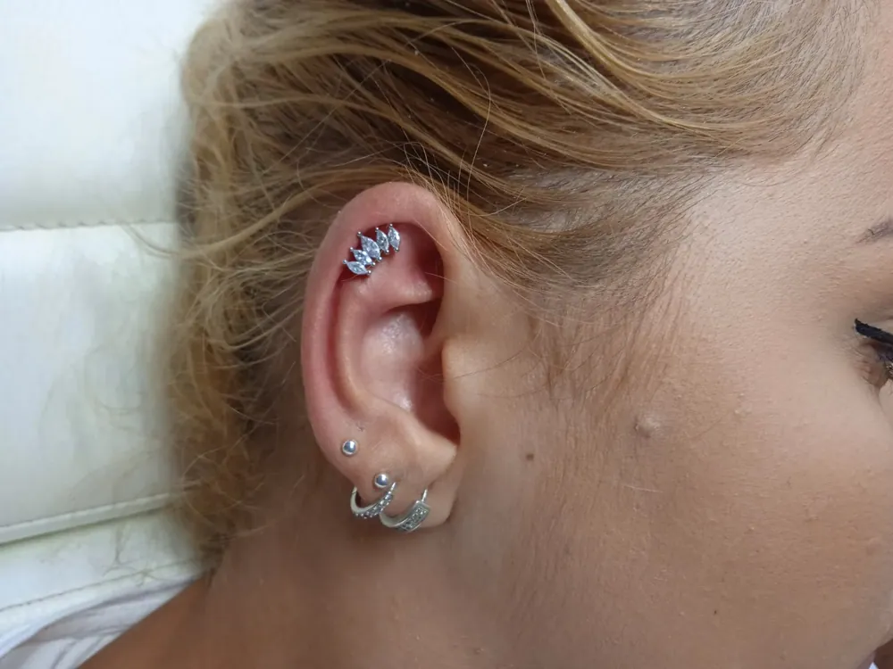 Piercing aplikovaný v štúdiu MIA art TATTOO