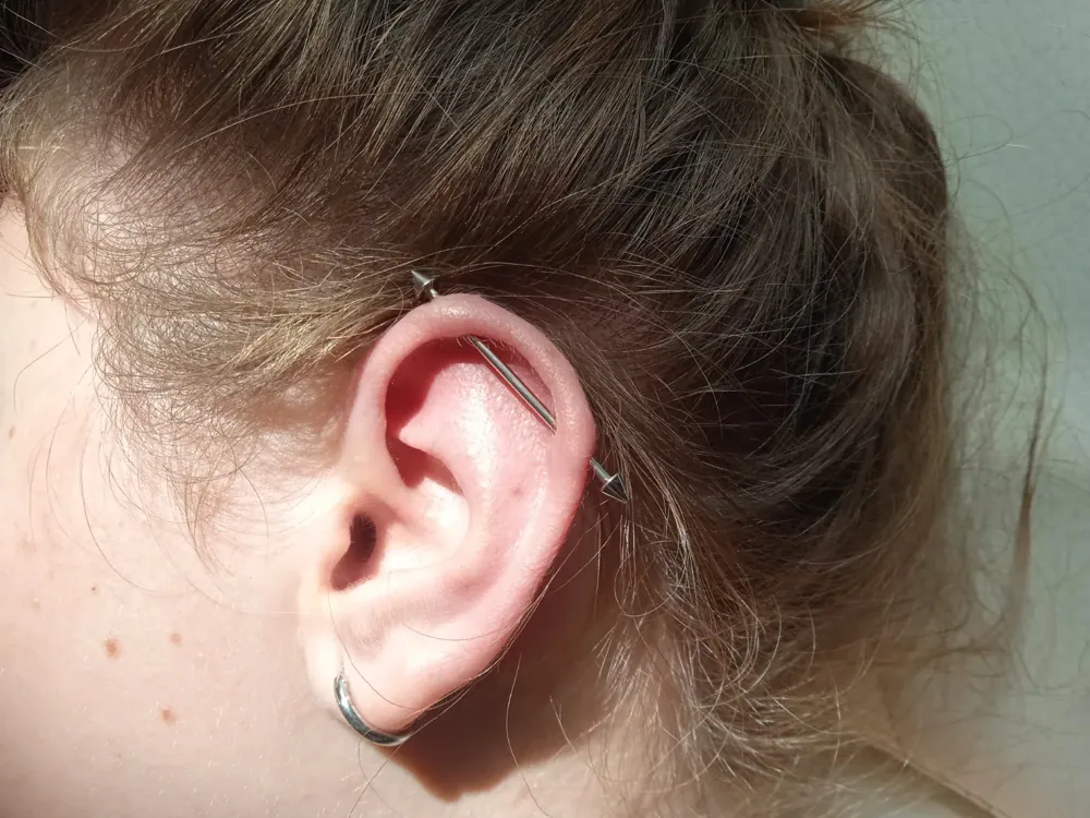 Piercing aplikovaný v štúdiu MIA art TATTOO